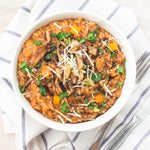 Risotto de cogumelos shiitake e abóbora