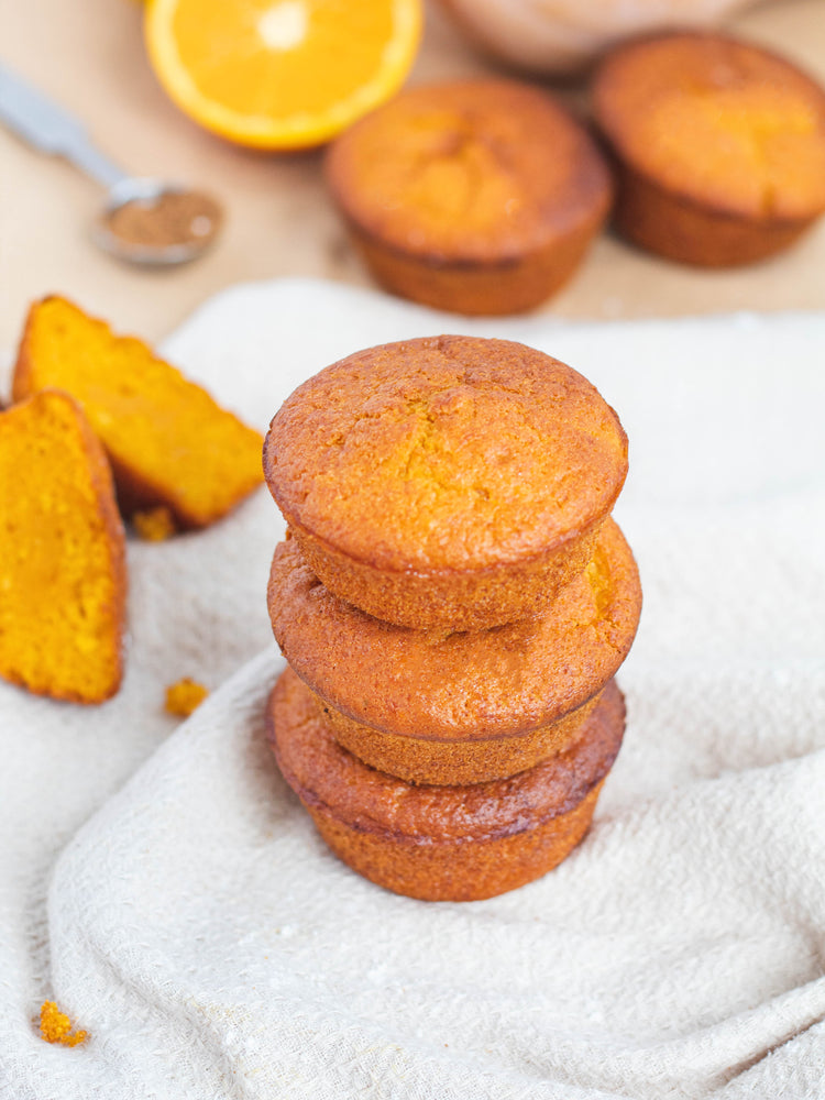 Abóbora de Butternut, Laranja e Muffins de Canela 🎃 🍊