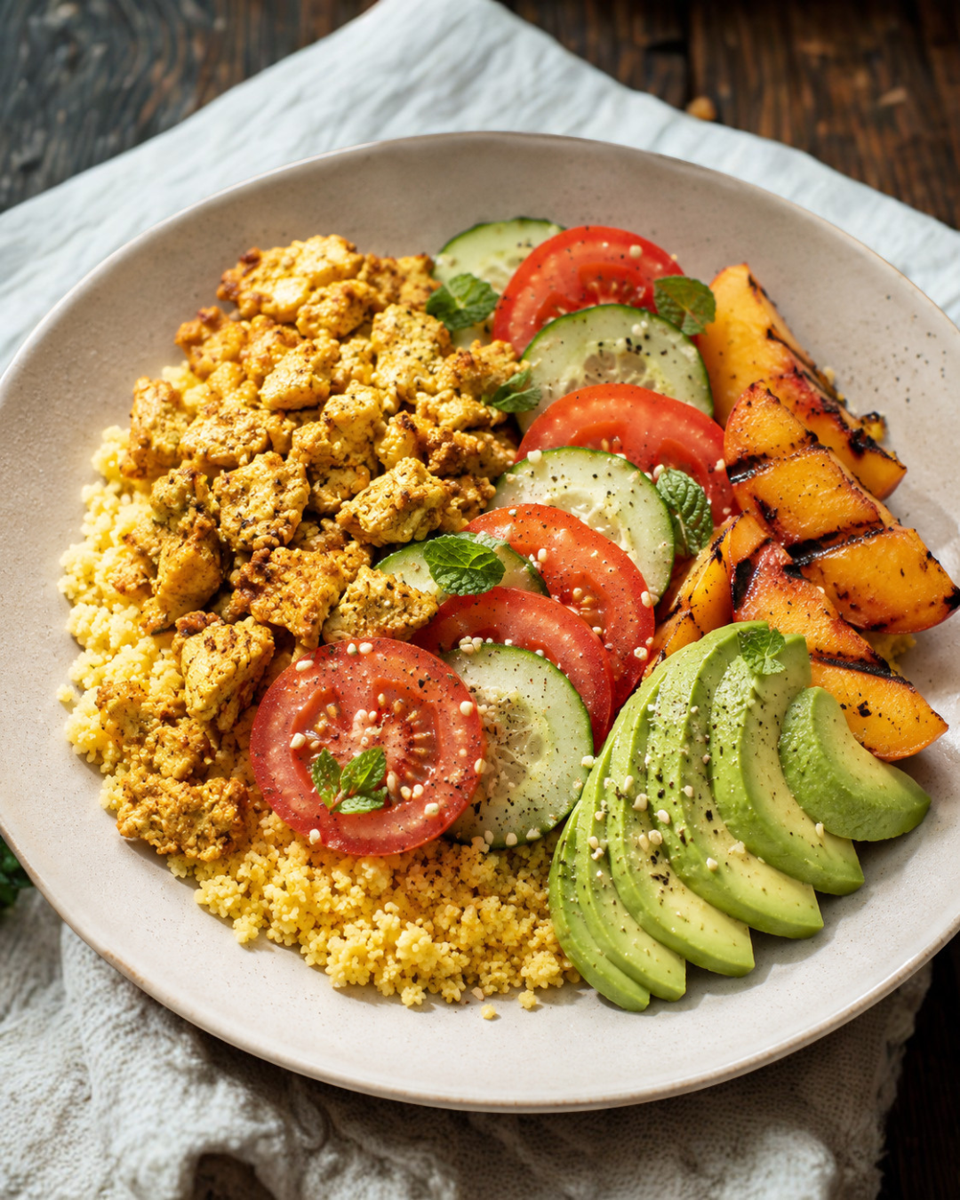 Salada Original com Pêssego