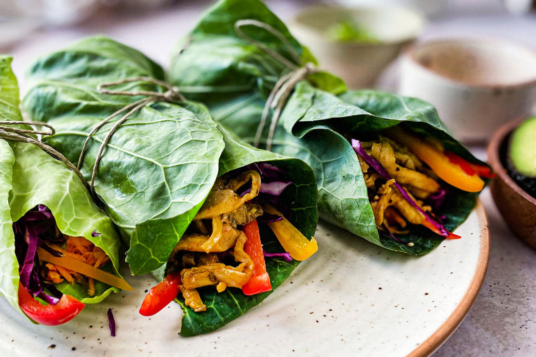 Wraps de Couve com vinagrete de manga maionese de abacate Equal food