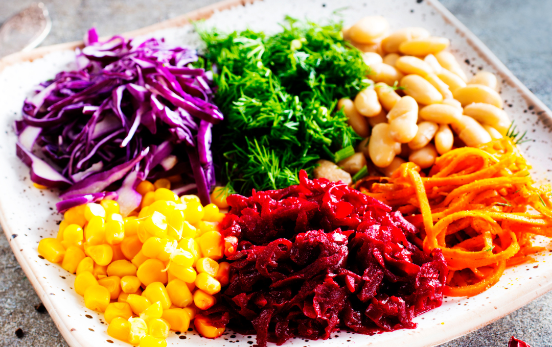 Bolinhos simples de legumes ralados