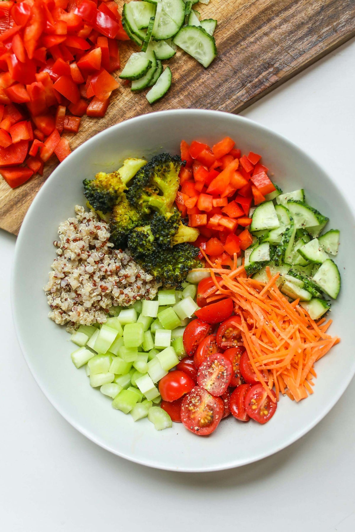 Salada de quinoa e manga