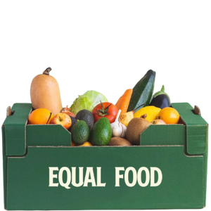 Cabaz básico da Equal Food com legumes e frutas imperfeitas
