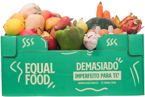 Cabaz Essencial+ — cabaz de fruta e legumes imperfeitos Equal Food